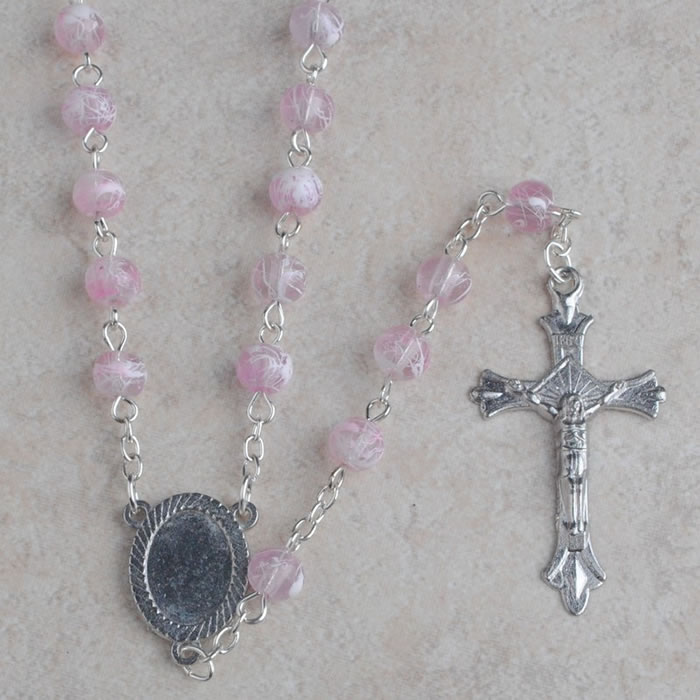 ,galss beads rosary